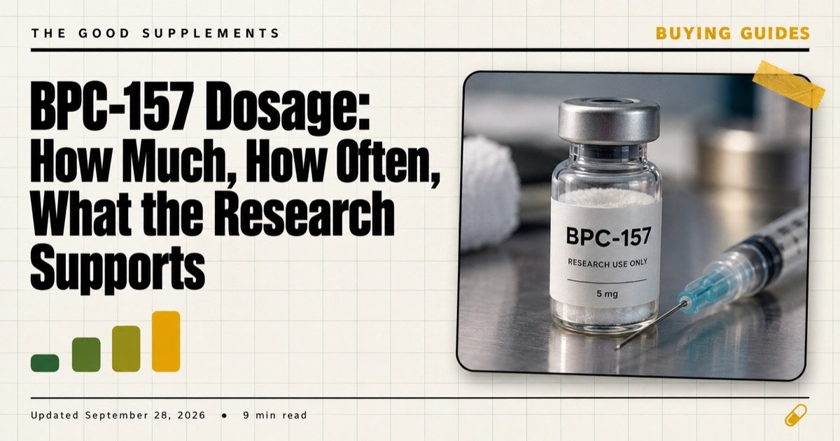 BPC-157 Dosage: How Much, How Often, What the Research Supports