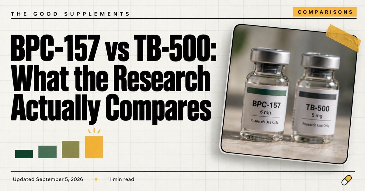 BPC-157 vs TB-500: Evidence, Dosing and Cost Compared (2026)