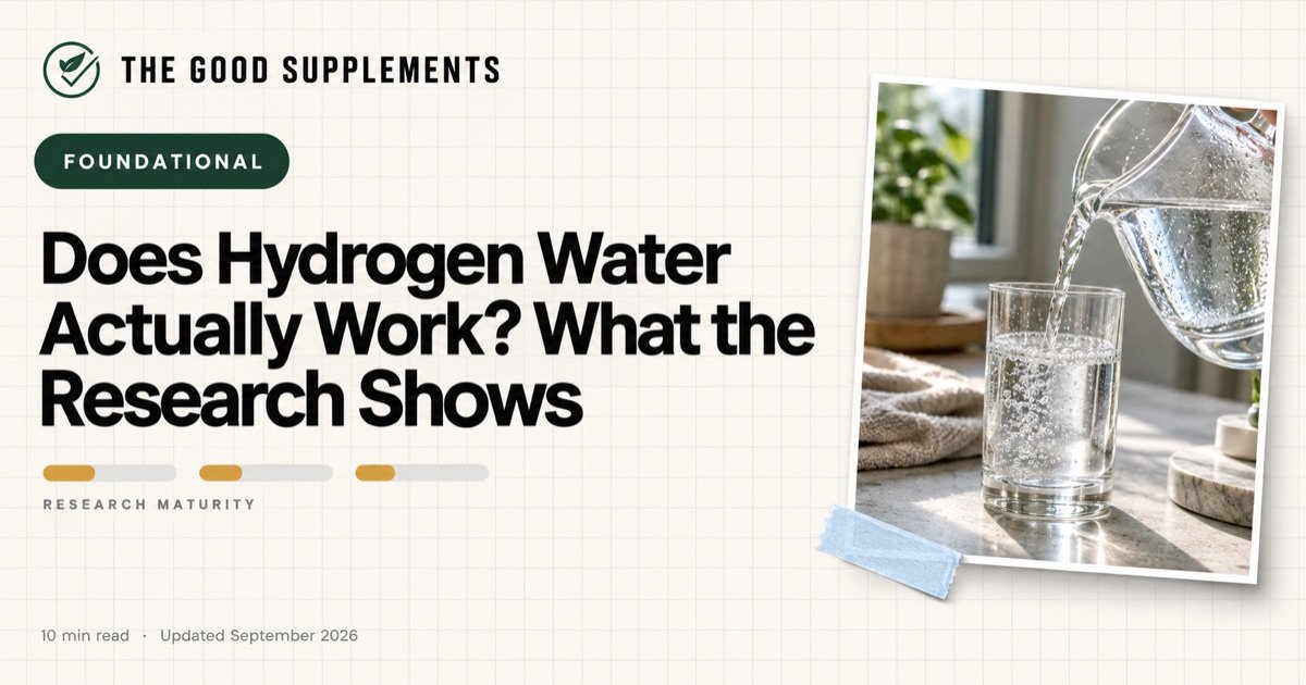 Does Hydrogen Water Actually Work? What the Research Shows