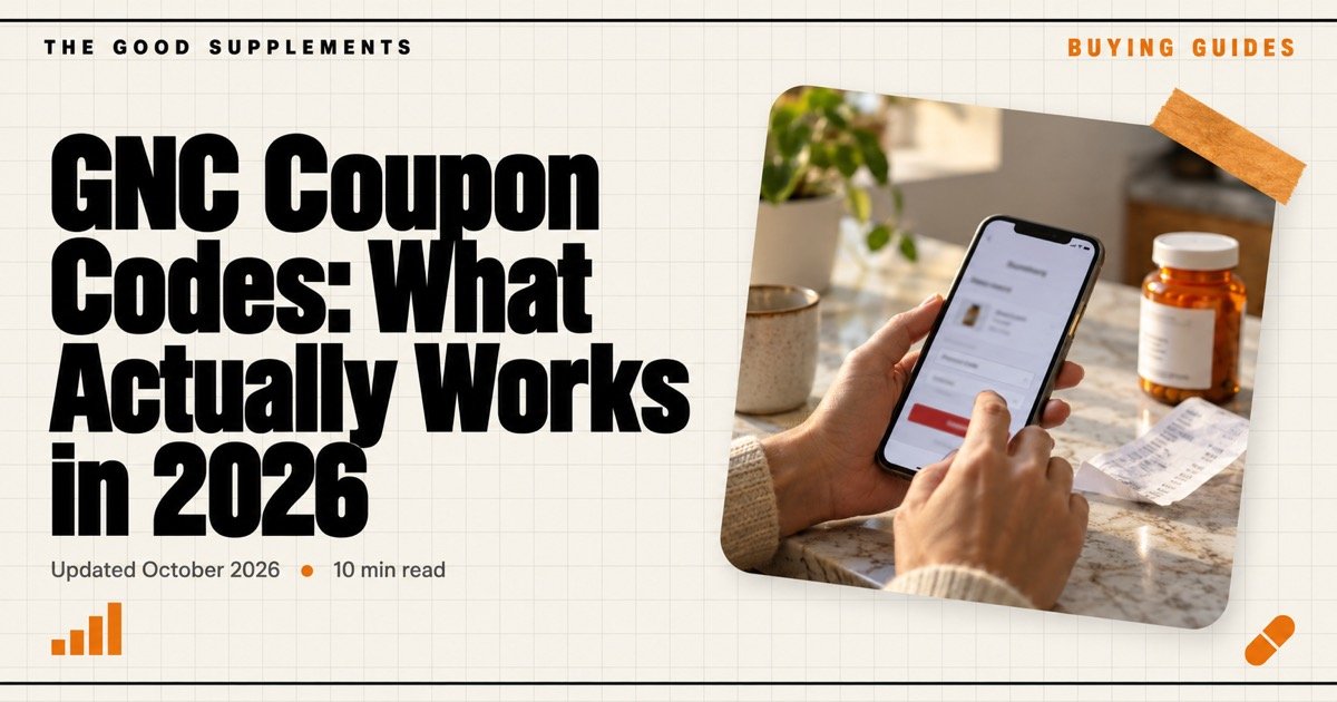 GNC Coupon Codes: What Actually Works in 2026