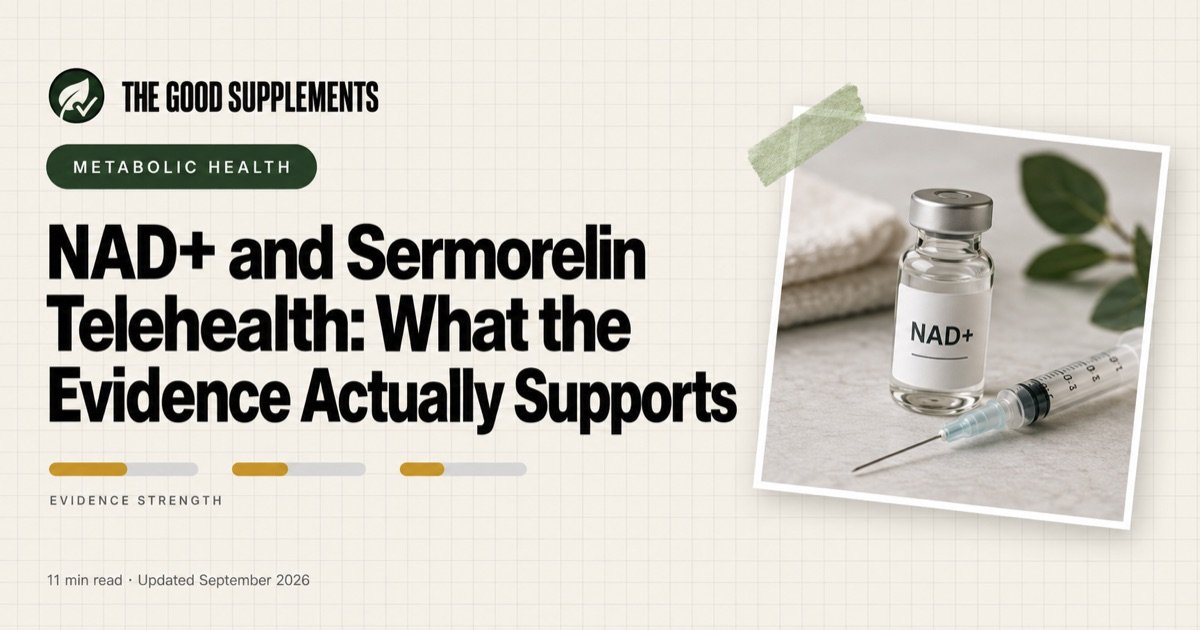 NAD+ and Sermorelin Telehealth: What the Evidence Actually Supports