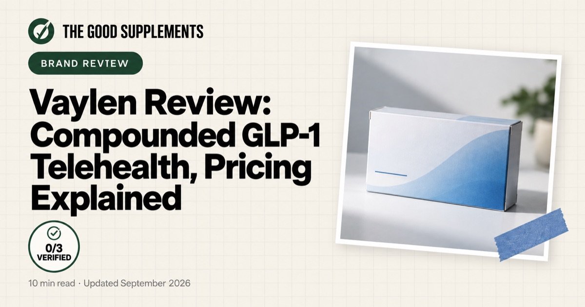 Vaylen Review: Compounded GLP-1 Telehealth, Pricing Explained