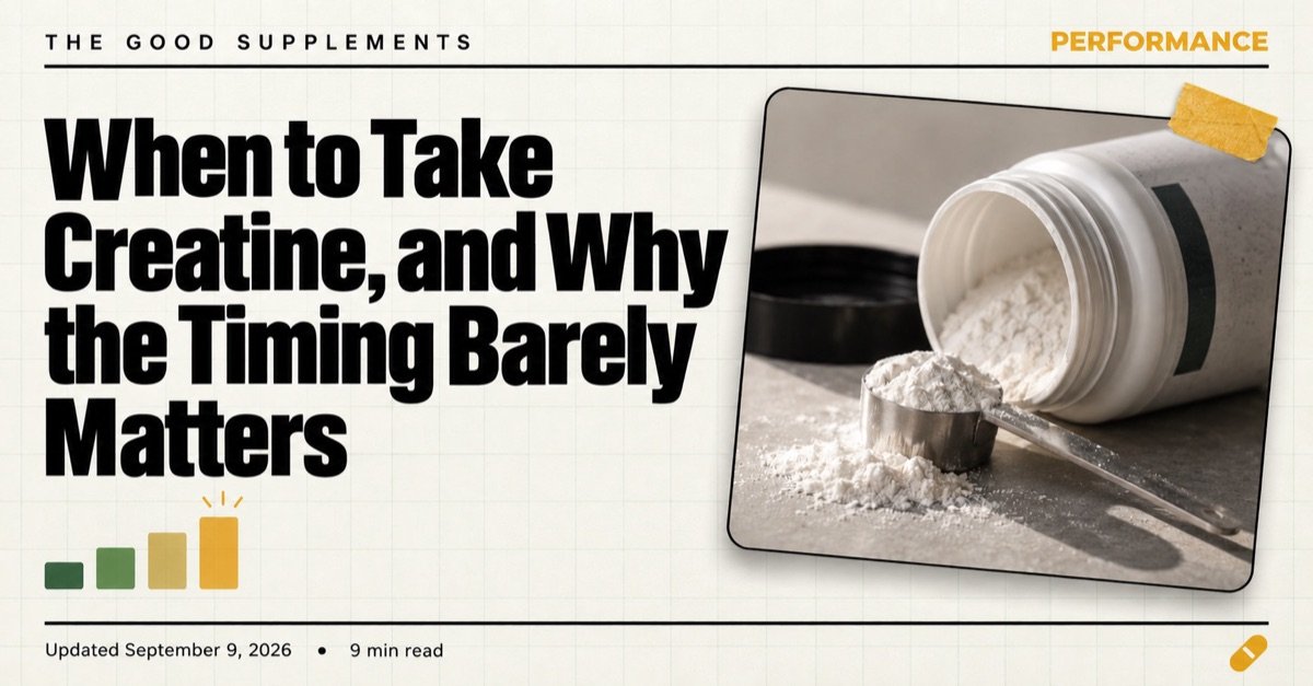 When to Take Creatine, and Why the Timing Barely Matters