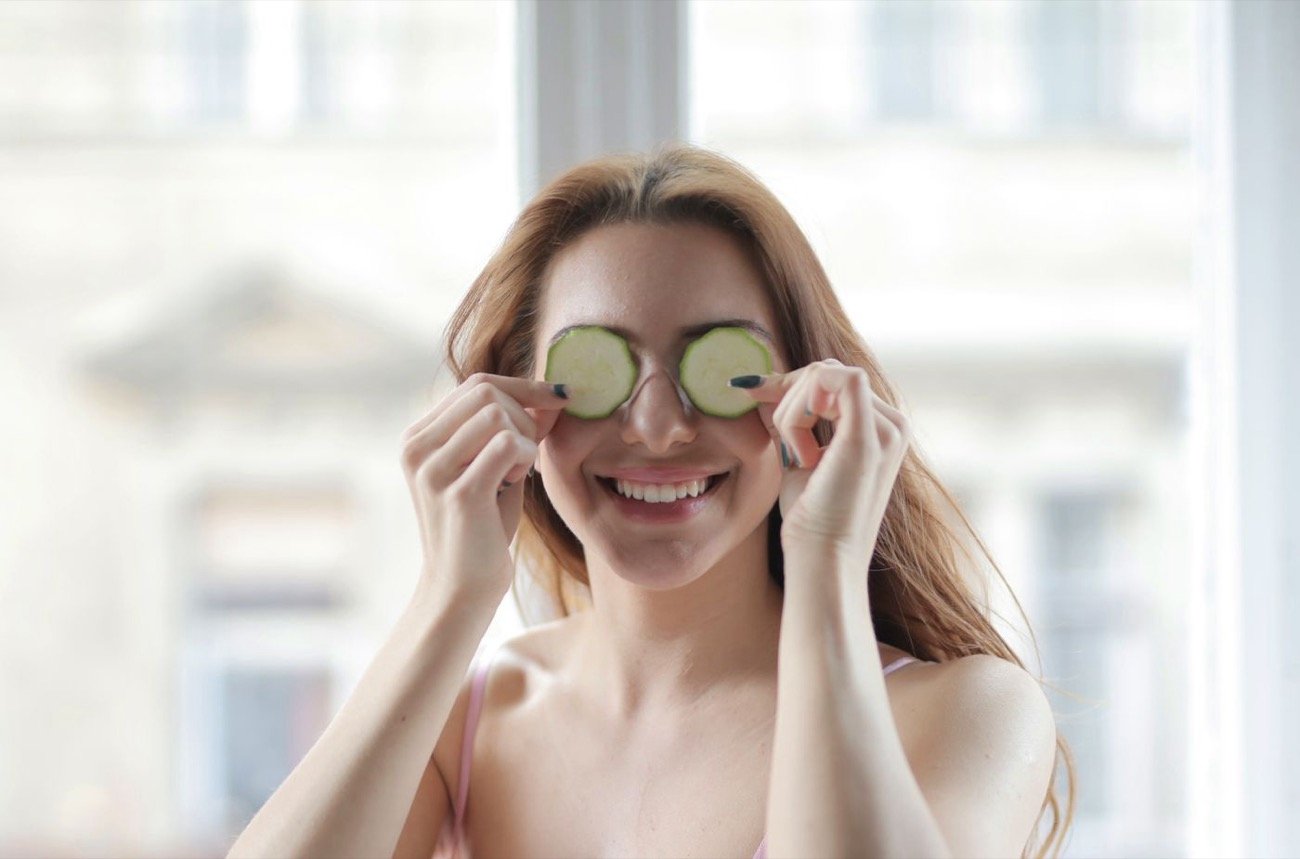 Woman with healthy, glowing skin