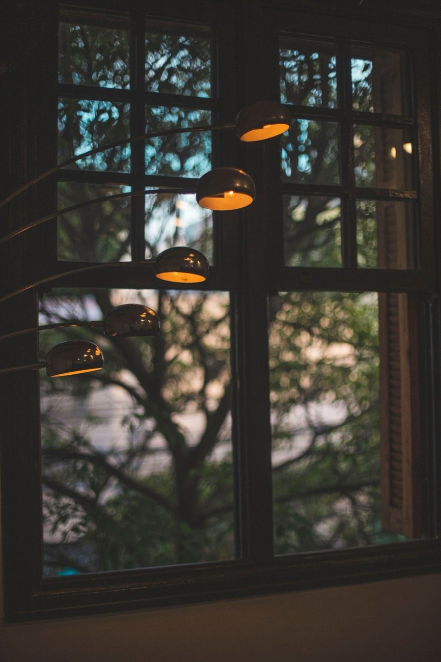 Sunlight streaming through a window