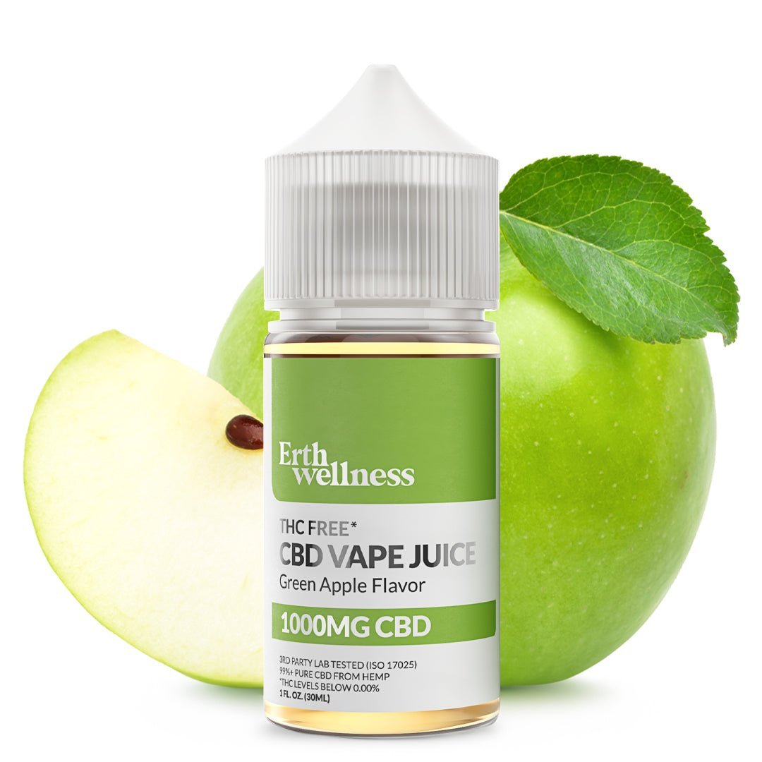 Erth Wellness CBD Vape Juice – Green Apple (1000mg)