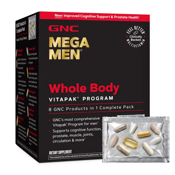GNC GNC Mega Men Whole Body Vitapak Program