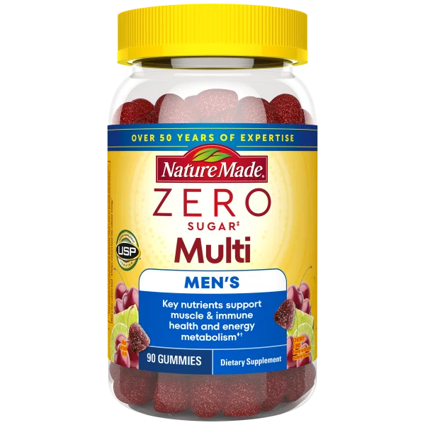 Nature Made Zero Sugar‡ Men's Multivitamin Gummies
