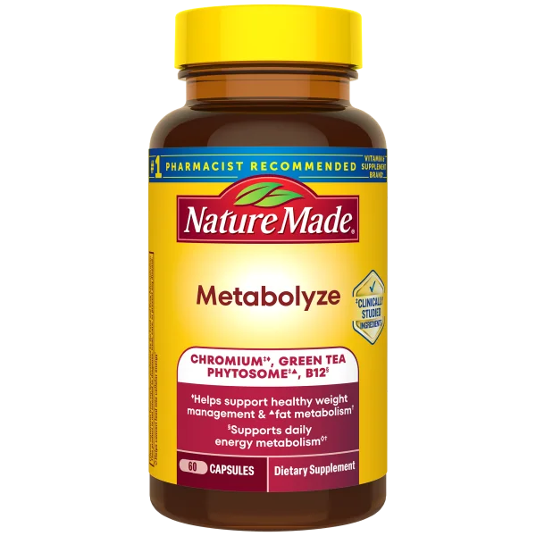 Nature Made Metabolyze Capsules With Chromium, Green Tea Phytosome & B12