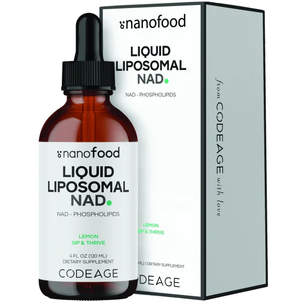 Swanson Vitamins Nanofood Liquid Liposomal NAD - Lemon
